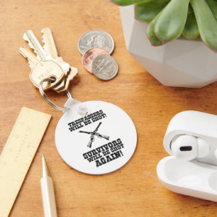 Porte-clés Citation d'intrus de cowboys amusante