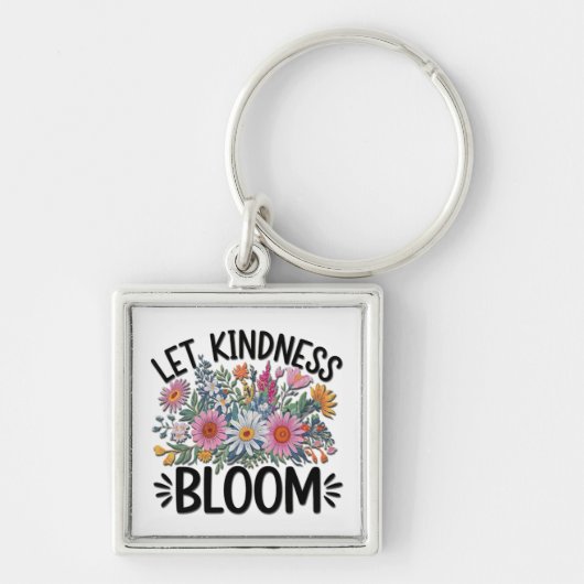 Porte-clés Citation/Discours/Fleurs Inspirationnels (Devant)