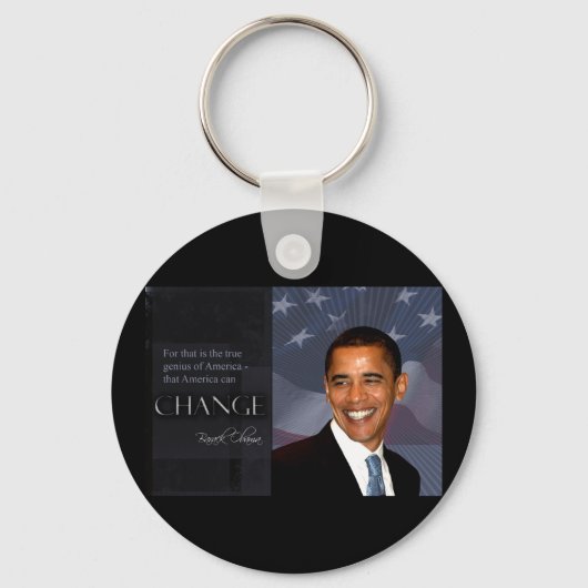 Porte-clés Citation d'Obama (Recto)