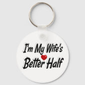 Porte-clés Citation drôle de femme texte noir (Verso)