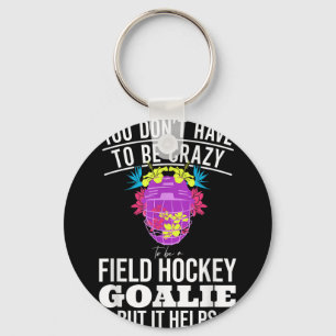 Porte-clés Citation drôle de gardien de but de hockey sur gaz