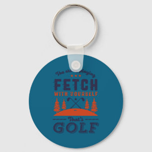 Porte-clés Citation drôle de golfeur pour les golfeurs Amour