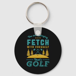 Porte-clés Citation drôle de golfeur que les golfeurs aiment