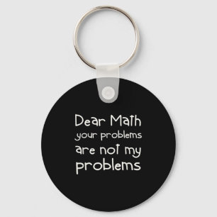 Porte-clés Citation drôle de maths Cher Math pour filles garç