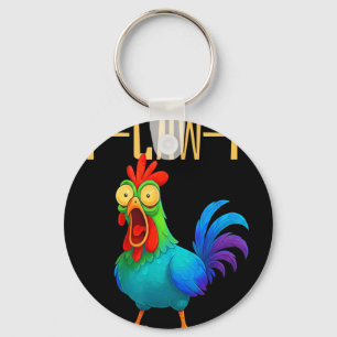 Porte-clés Citation drôle de poulet humour F-caw-f Coq Meme _