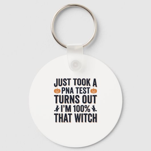 Porte-clés Citation drôle de sorcière Halloween Vector Design (Recto)