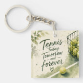 Porte-clés Citation drôle de tennis (Devant)
