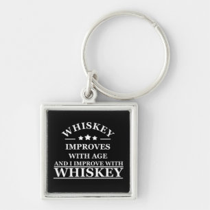 Porte-clés citation drôle de whiskey