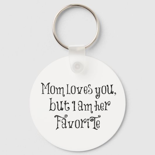 Porte-clés Citation Drôle : Maman Vous Aime Mais (Recto)