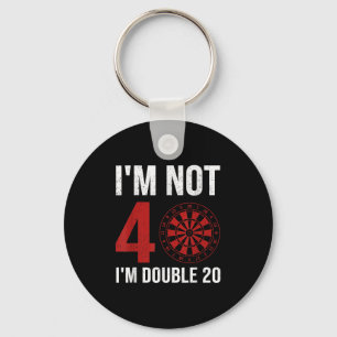 Porte-clés Citation Du Joueur Mens Dart Pour 40E Anniversaire