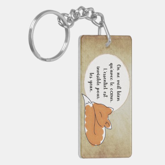 Porte-clés Citation du Petit Prince (Devant gauche)