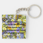 Porte-clés Citation Empath Bravery Positive Encouragement (Dos)