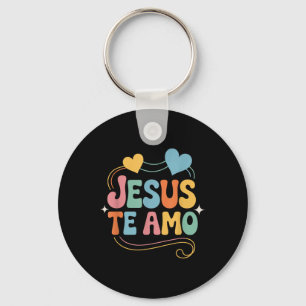 Porte-clés Citation inspirante et aimante en espagnol Jésus t