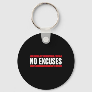 Porte-clés Citation Inspirante Sans Excuses Salle de Sport M