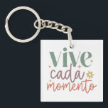 Porte-clés Citation Inspirante "Vive Canada Momento"<br><div class="desc">porte - clé de devis Inspirationnel "Vive Cada Momento".</div>