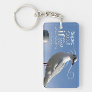 Porte-clés Citation Inspirationnelle Baltasar Gracian "Respec