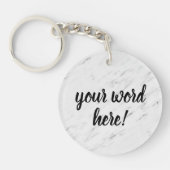 Porte-clés Citation Inspirationnelle Parole de l'année (Devant)