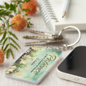 Porte-clés Citation Inspirationnelle Saint Augustin "Patience (Devant droit)