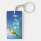 Porte-clés Citation inspirée de mouette quotidienne de (Dos)