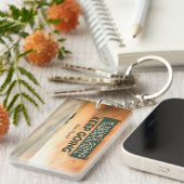 Porte-clés Citation inspirée de Winston Churchill "Continuez" (Devant droit)