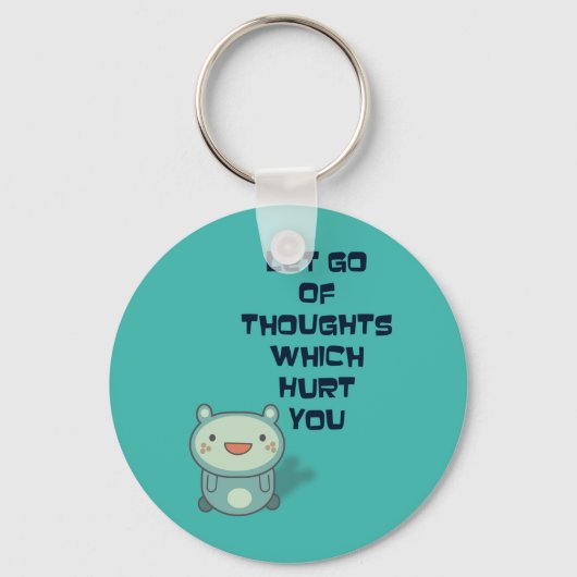 Porte-clés Citation intéressante et stimulante (Recto)