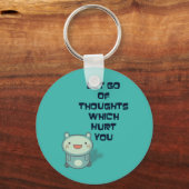 Porte-clés Citation intéressante et stimulante (Recto)