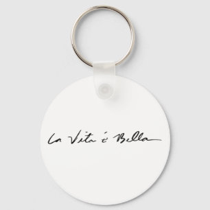 Porte-clés citation italienne la vita é bella