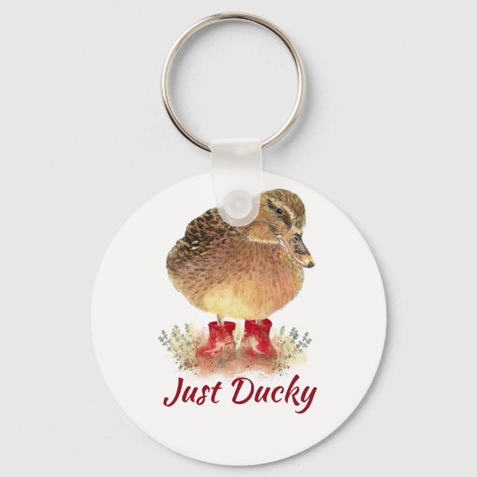 Porte-clés Citation "Just Ducky" (Recto)