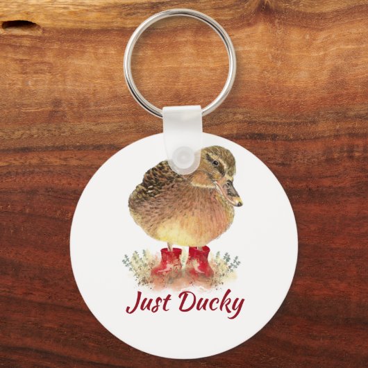 Porte-clés Citation "Just Ducky" (Recto)