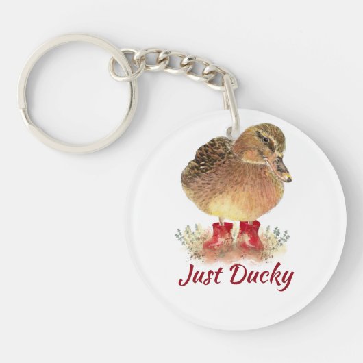 Porte-clés Citation "Juste Ducky" Porte - clé (Devant)