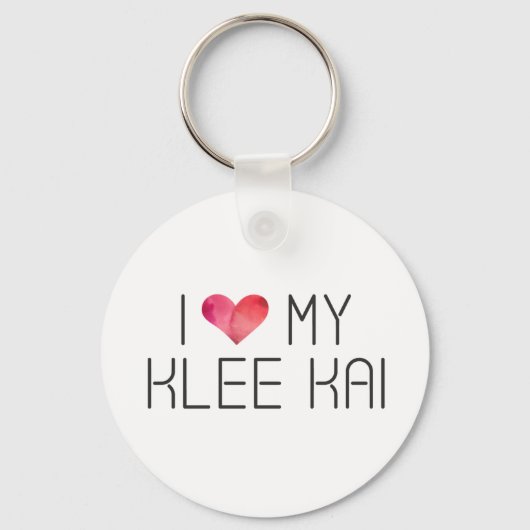 Porte-clés Citation Klee Kai Love (Recto)