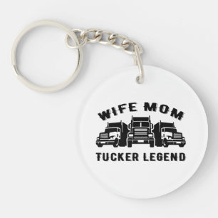 Porte-clés Citation Légende Camionneuse Femme Mère