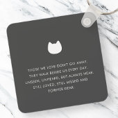Porte-clés Citation Memorial Pet Cat Modern Simple Photo Chic
