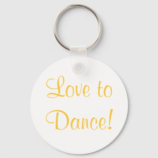 Porte-clés Citation mignonne d'amour pour la danse (Recto)
