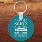 Porte-clés Citation Motivation Inspirationnelle Penser positi (Recto)