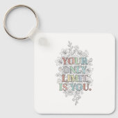 Porte-clés citation motivation personnalisée (Recto)