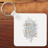 Porte-clés citation motivation personnalisée (Recto)
