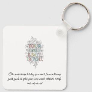 Porte-clés citation motivation personnalisée
