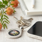 Porte-clés Citation motivationnelle disant Basketball né pour (Côté )