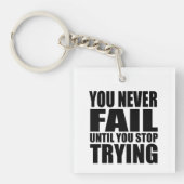 Porte-clés Citation motivationnelle réussie (Devant)