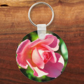 Porte-clés Citation Motivationnelle Rose rose (Recto)