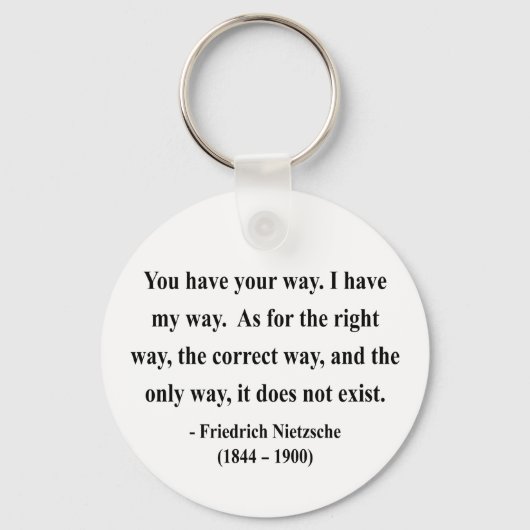 Porte-clés Citation Nietzsche 1a (Recto)