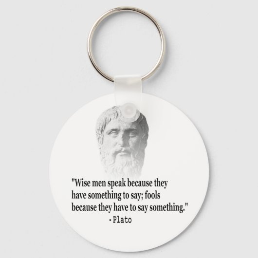 Porte-clés Citation Par Platon (Recto)