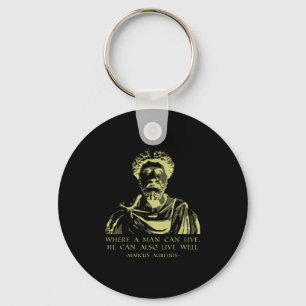 Porte-clés Citation Philosophique Sayings stoïques Marcus Aur