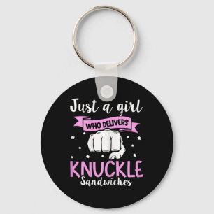 Porte-clés Citation Sandwich Knuckle Pour Une Sandwich Girl K