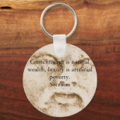 Porte-clés Citation Socrates Inspirationnelle (Recto)