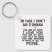 Porte-clés Citation Valentines (Recto)