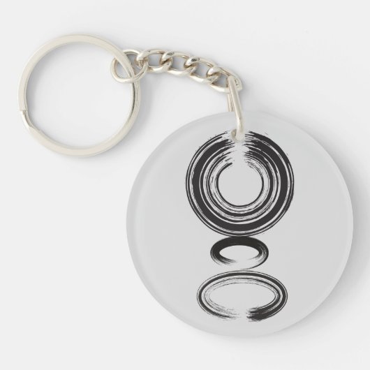 Porte-clés Citation zen : Sagesse et méditation (Devant)