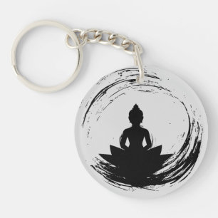 Porte-clés Citation zen : Sagesse et méditation