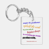 Porte-clés Citations bibliques Inspiration (Devant gauche)